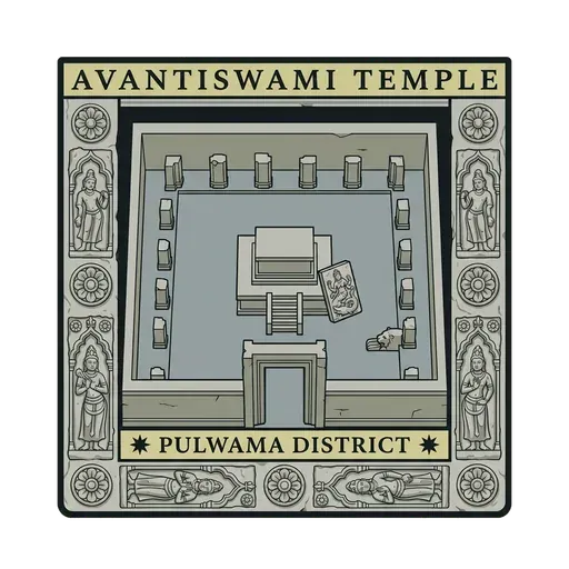 Avantiswami Temple travel stamp