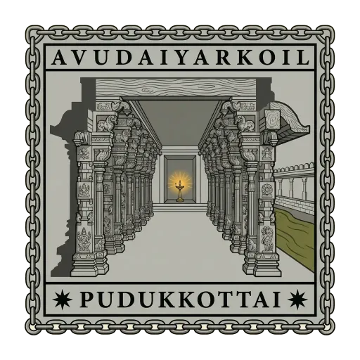 Avudaiyarkoil travel stamp