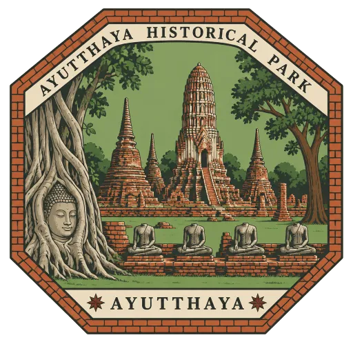 Ayutthaya Historical Park travel stamp
