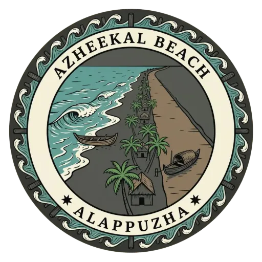 Azheekal Beach travel stamp