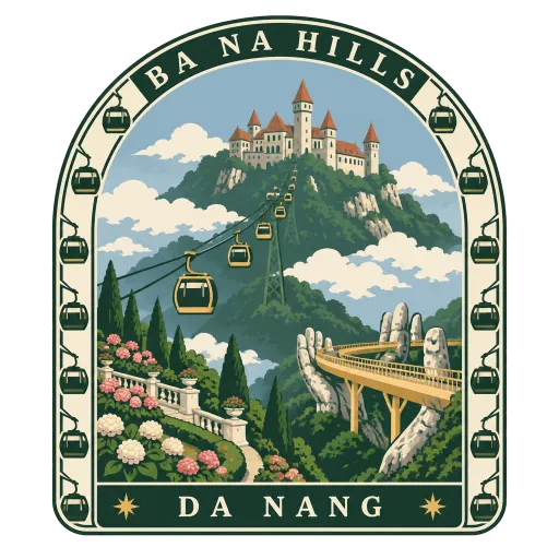 Ba Na Hills travel stamp