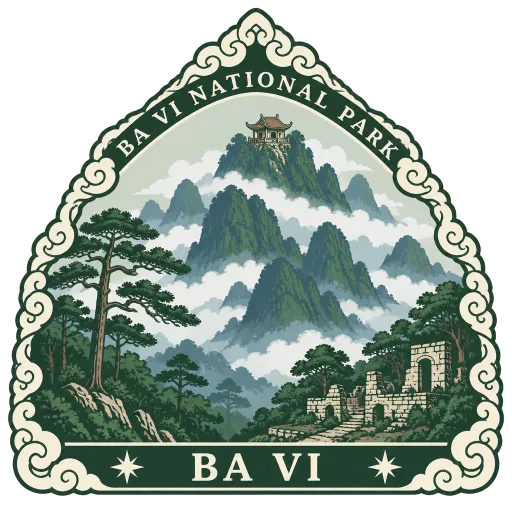 Ba Vi National Park travel stamp