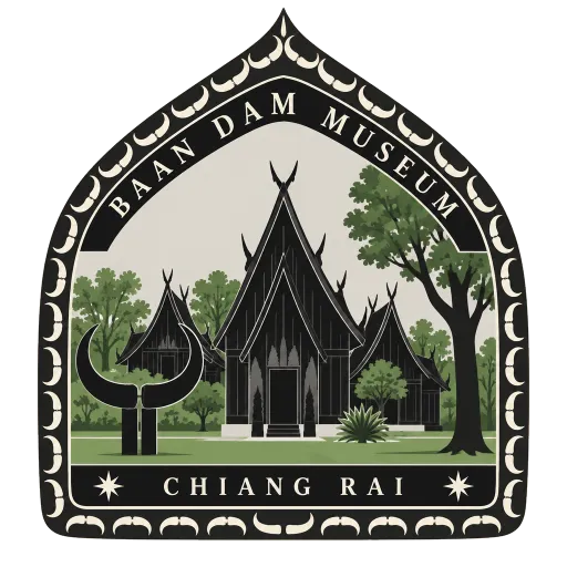 Baan Dam Museum travel stamp