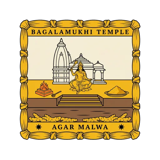 Bagalamukhi Temple travel stamp