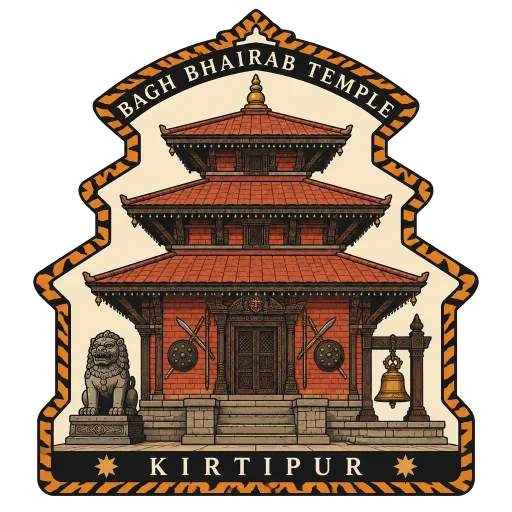 Bagh Bhairab Temple travel stamp