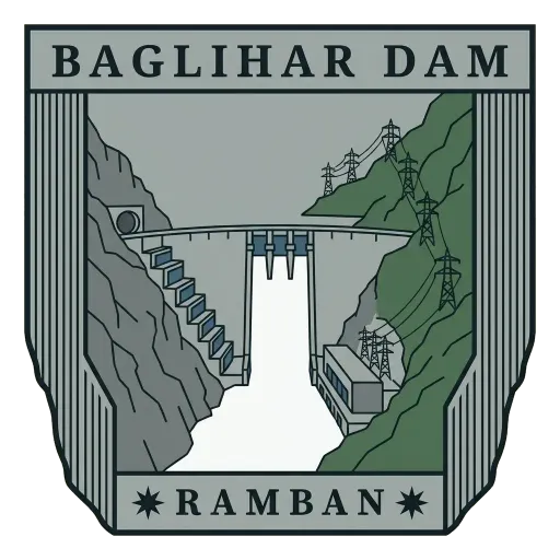Baglihar Dam travel stamp