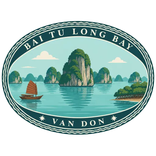 Bai Tu Long Bay travel stamp