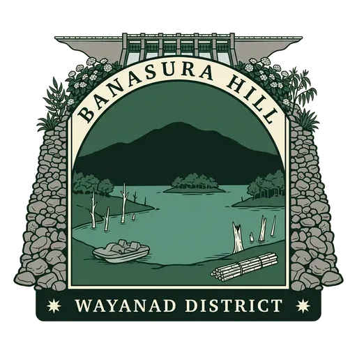 Banasura Hill travel stamp