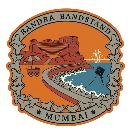 Bandra Bandstand travel stamp
