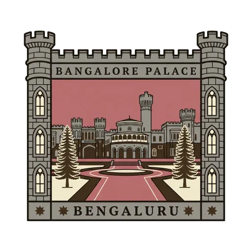 Bangalore Palace travel stamp