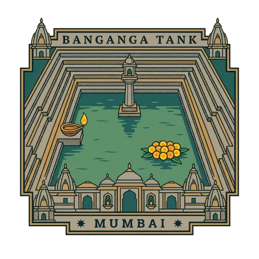 Banganga Tank travel stamp