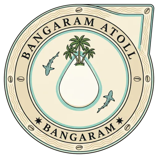 Bangaram Atoll travel stamp