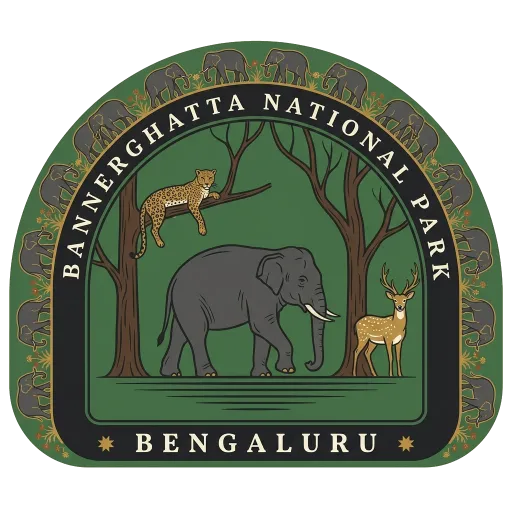 Bannerghatta National Park travel stamp