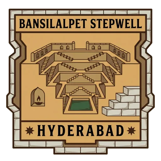 Bansilalpet Stepwell travel stamp