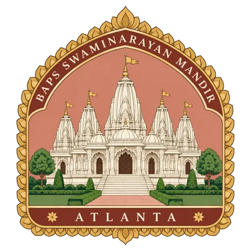 BAPS Shri Swaminarayan Mandir Atlanta travel stamp
