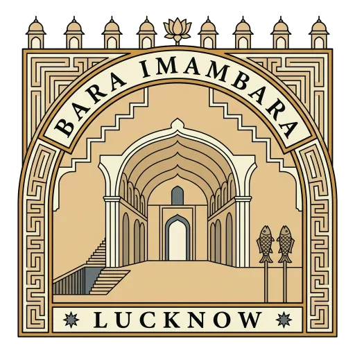 Bara Imambara travel stamp