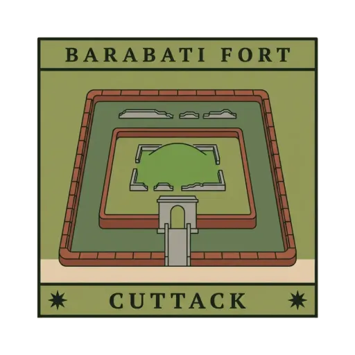 Barabati Fort travel stamp