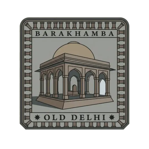 Barakhamba travel stamp