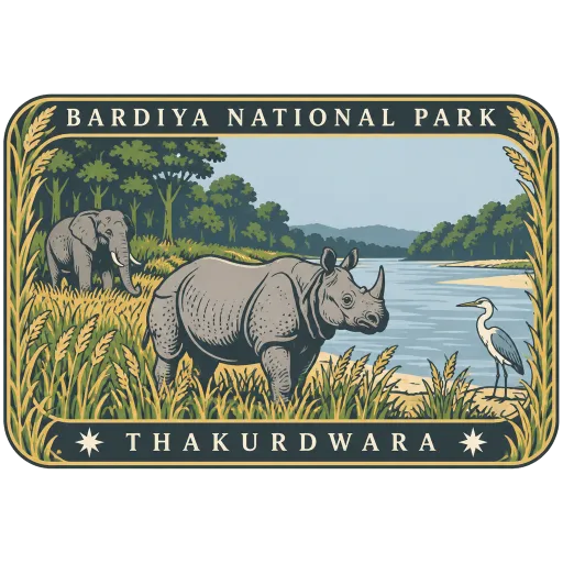 Bardiya National Park travel stamp