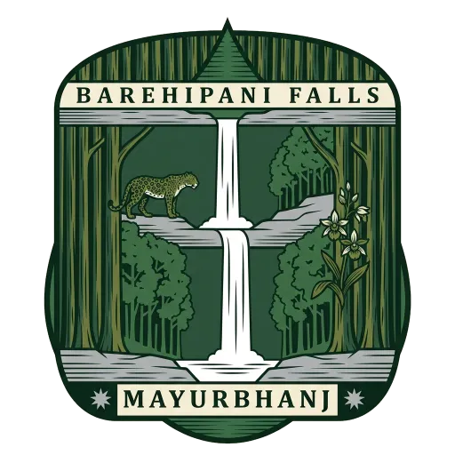 Barehipani Falls travel stamp