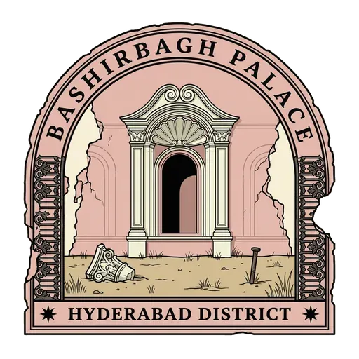 Bashirbagh Palace travel stamp