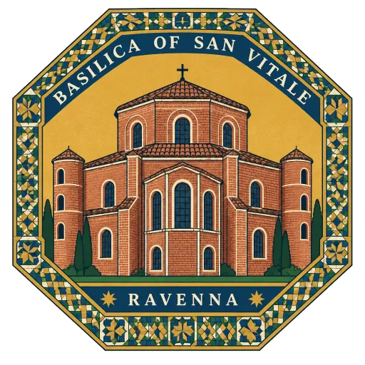 Basilica of San Vitale travel stamp