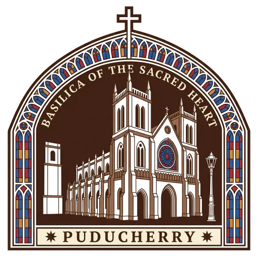 Basilica of the Sacred Heart travel stamp