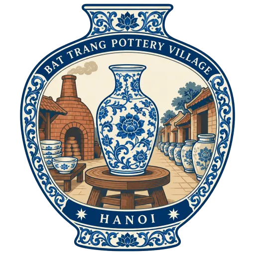 Bat Trang Pottery Village travel stamp