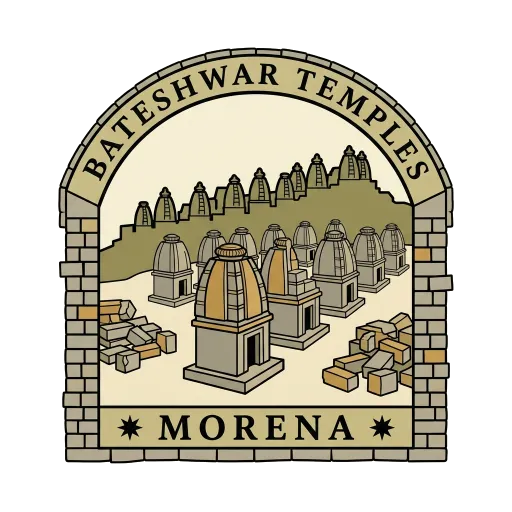 Bateshwar Temples travel stamp