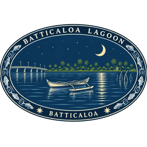 Batticaloa Lagoon travel stamp