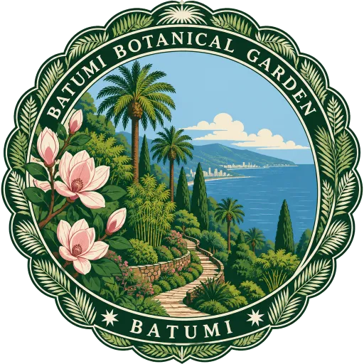 Batumi Botanical Garden travel stamp