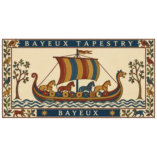 Bayeux Tapestry travel stamp