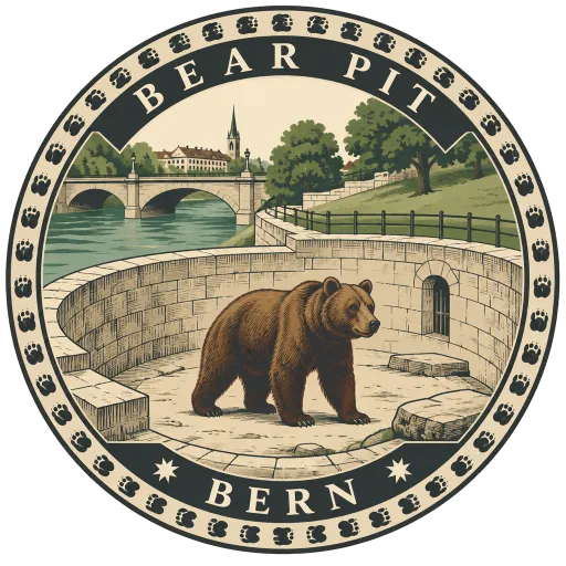 Bear Pit travel stamp