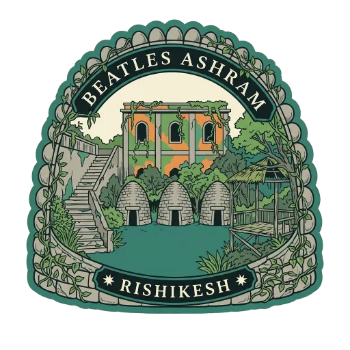 Beatles Ashram travel stamp