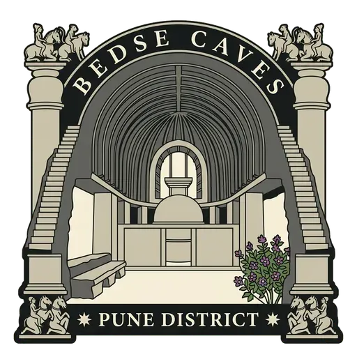 Bedse Caves travel stamp