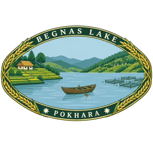 Begnas Lake travel stamp