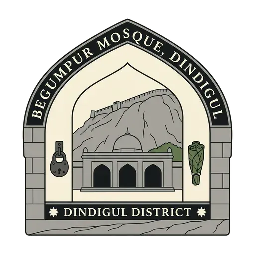Begumpur Mosque, Dindigul travel stamp