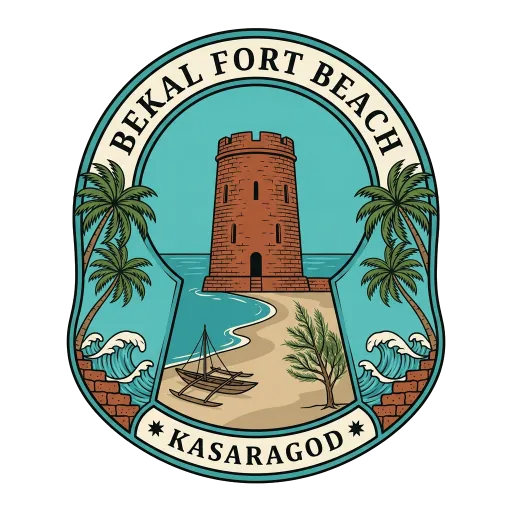 Bekal Fort Beach travel stamp