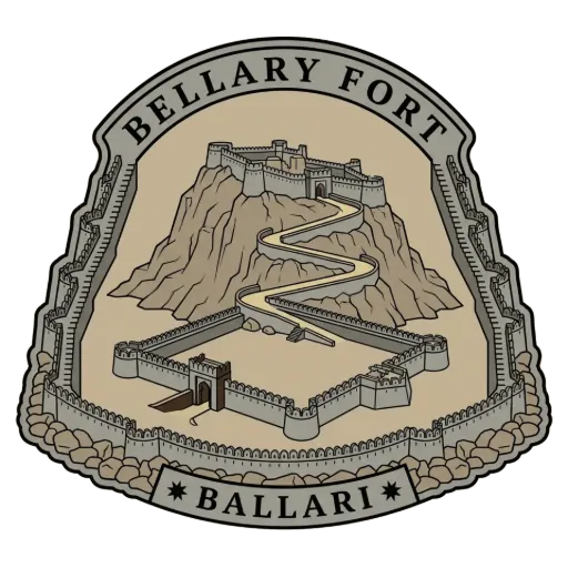 Bellary Fort travel stamp