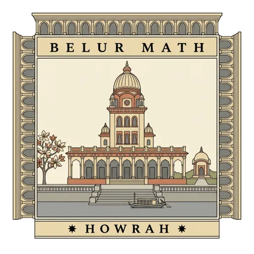 Belur Math travel stamp