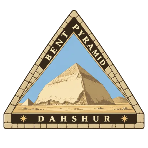 Bent Pyramid travel stamp