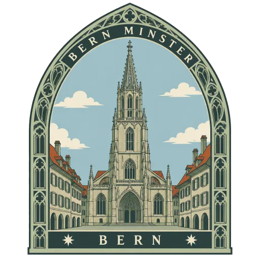 Bern Minster travel stamp
