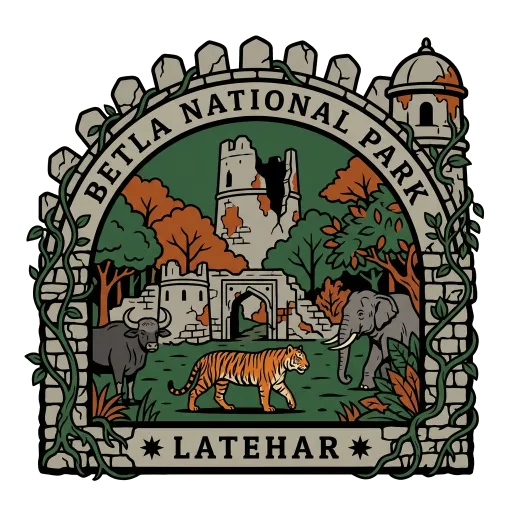 Betla National Park travel stamp