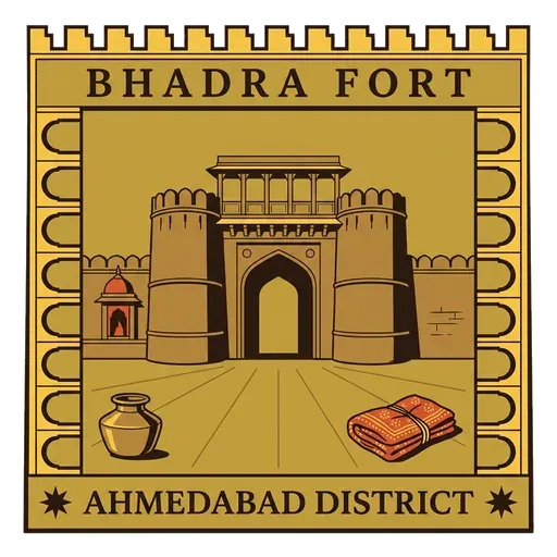 Bhadra Fort travel stamp