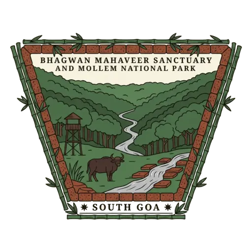Bhagwan Mahaveer Sanctuary and Mollem National Park travel stamp