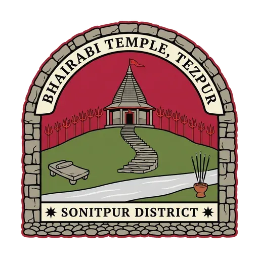 Bhairabi Temple, Tezpur travel stamp