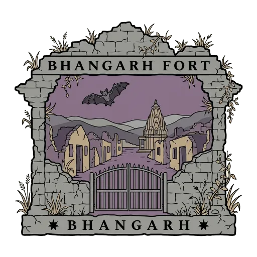 Bhangarh Fort travel stamp