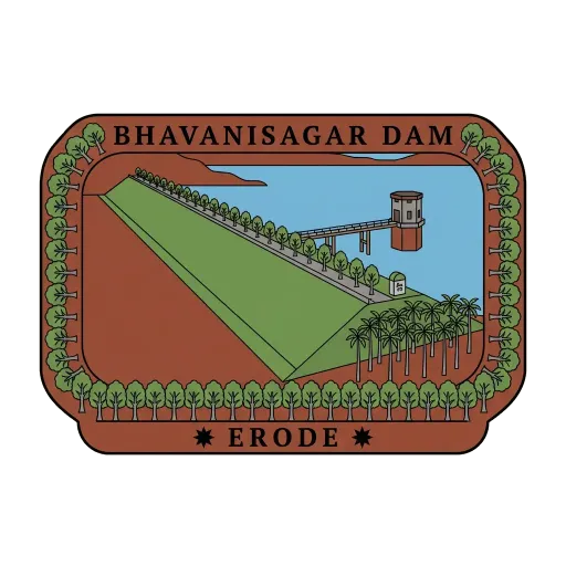 Bhavanisagar Dam travel stamp