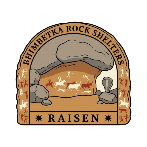 Bhimbetka Rock Shelters travel stamp