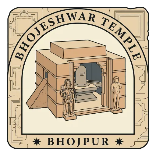 Bhojeshwar Temple travel stamp